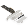 Переходник EXEGATE EXE-570 (M.2 M key -> PCI-E x4 v3,0 для установки SSD 2230/2242/2260/2280/22110 M.2 M key в слот PCI-E x4) EX300629RUS